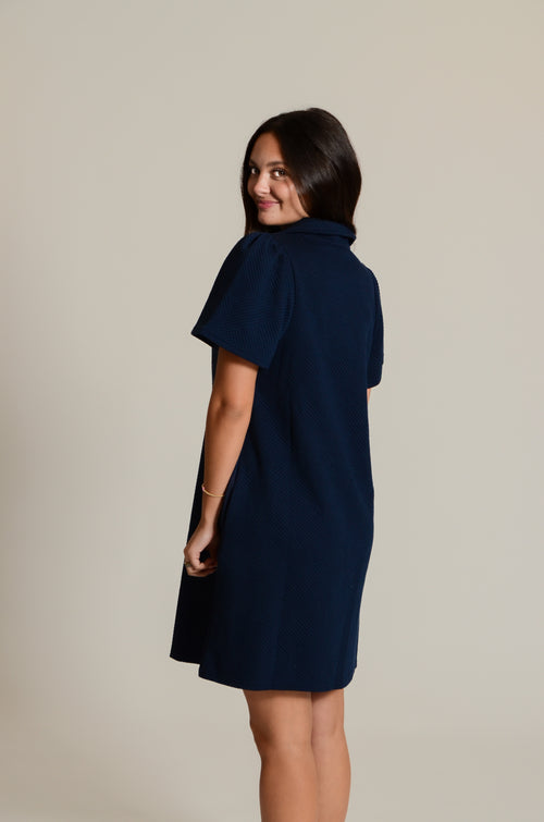 Run Around Town Dress, Navy