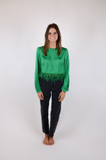 Feather Lover Top, Green