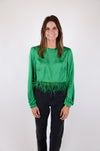 Feather Lover Top, Green