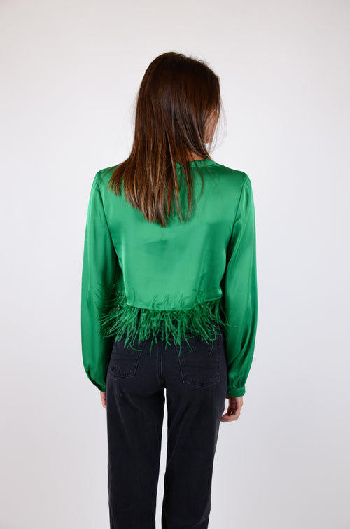 Feather Lover Top, Green