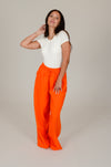 Orange Casual Pants