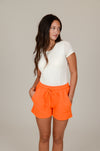 Textured Shorts, Orange