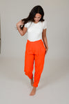 Orange Ankle Pants