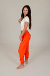 Orange Ankle Pants