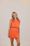 Orange Set with Bubble Skirt