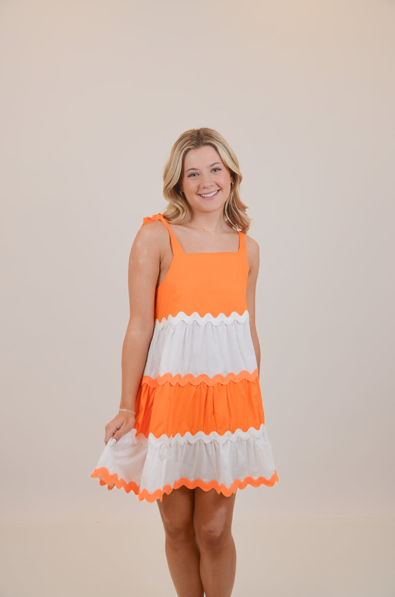 Walking to The Stadium in Style Dress