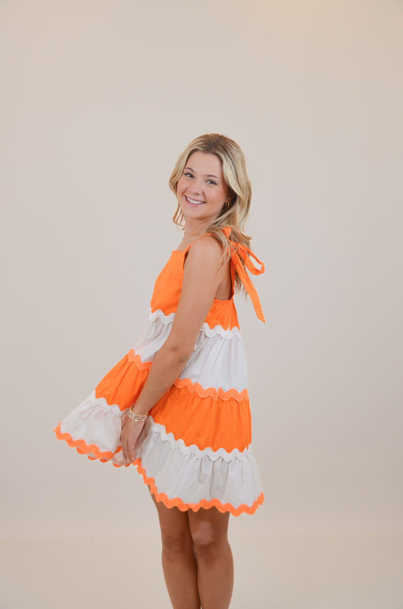 Walking to The Stadium in Style Dress