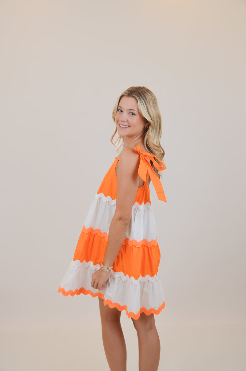 Walking to The Stadium in Style Dress