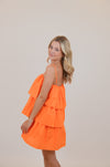 Three Tier Dress, Orange