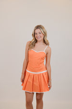 Contrast Binding Detail V-Neck Mini Dress