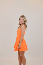 Strapless Denim Mini Dress with Raw Edges