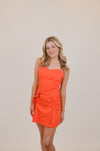 Cargo Style Adjustable Straps Mini Dress
