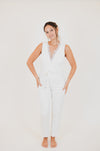 Staci White Romper