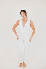 Staci White Romper