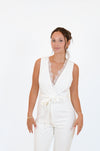 Staci White Romper