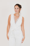 Staci White Romper