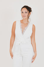 Staci White Romper