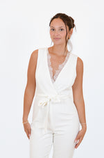 Staci White Romper