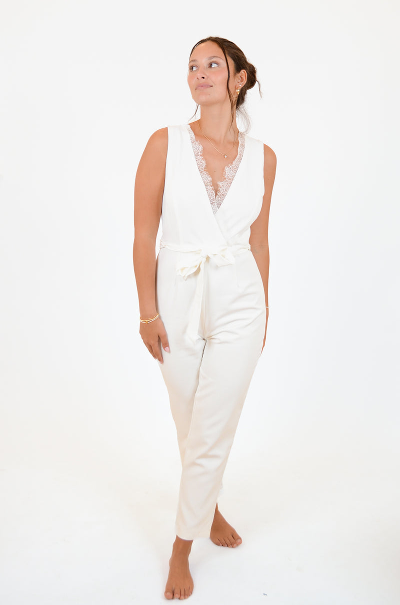 Staci White Romper