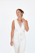 Staci White Romper