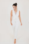 Staci White Romper