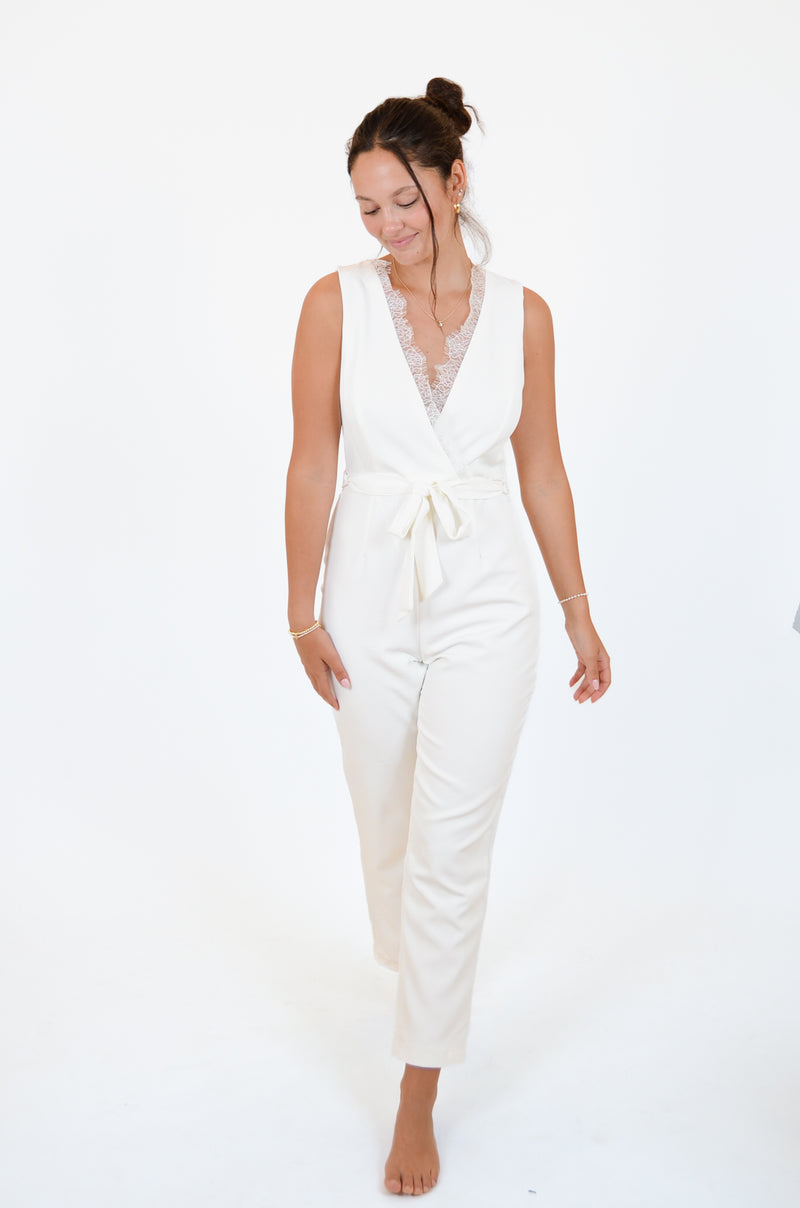 Staci White Romper