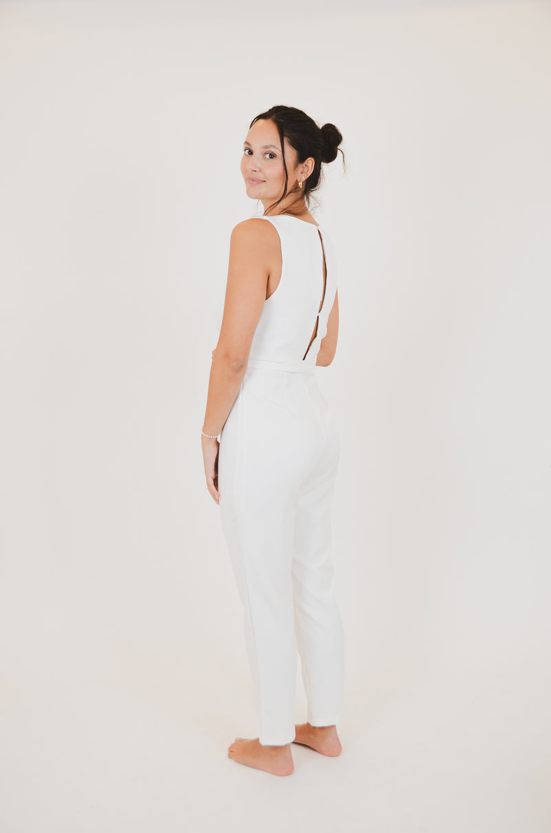 Staci White Romper