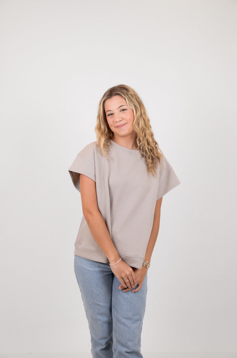 The Chloe Top, Grey