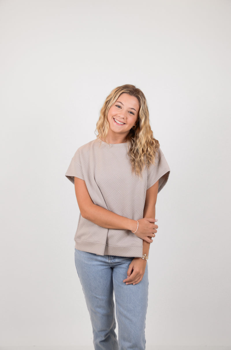 The Chloe Top, Grey
