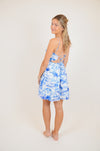 Blue Palm Dress