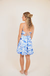 Blue Palm Dress