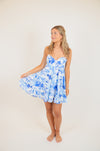 Blue Palm Dress