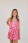 Fuchsia Paloma Satin Set