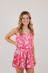 Fuchsia Paloma Satin Set
