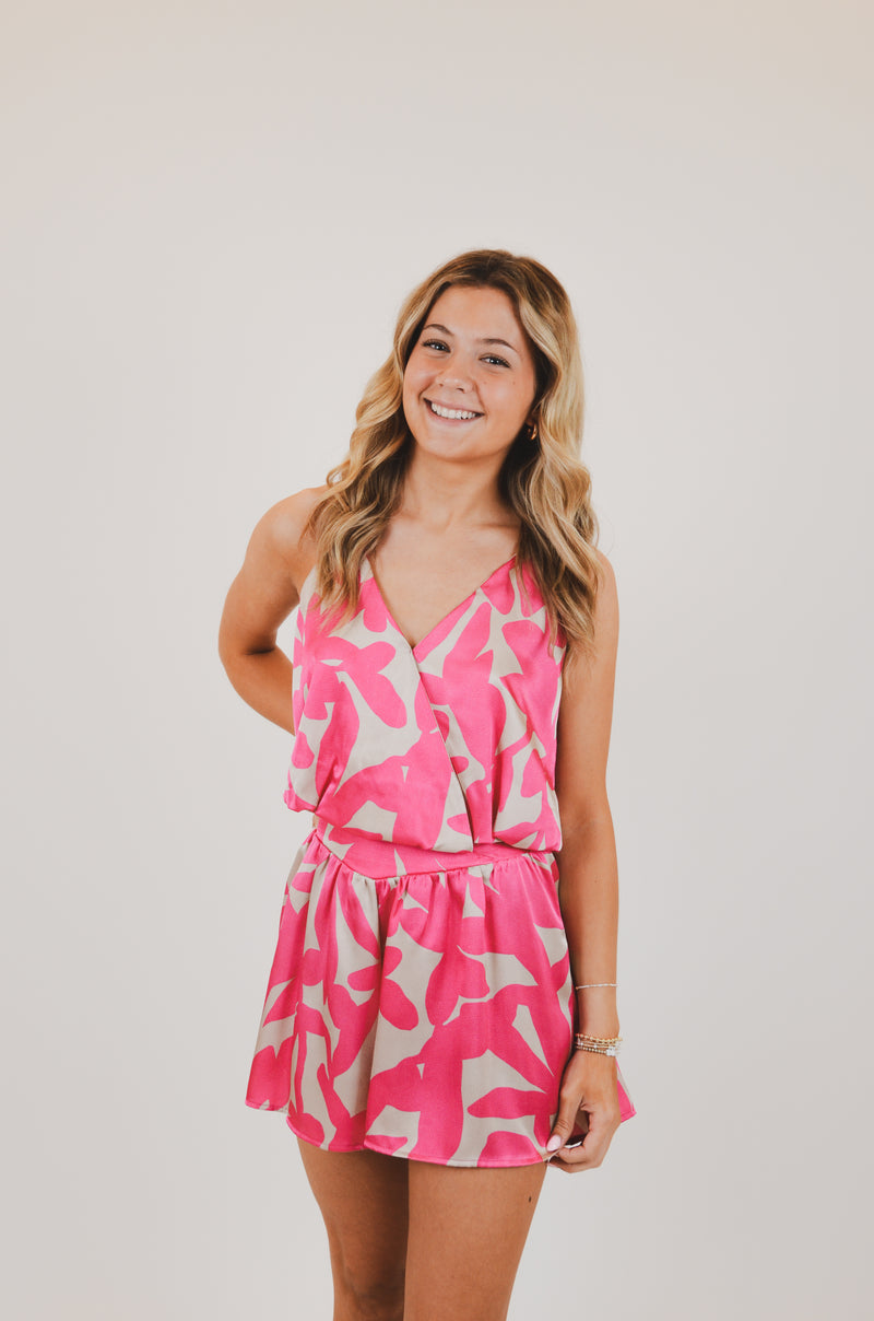 Fuchsia Paloma Satin Set