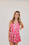 Fuchsia Paloma Satin Set