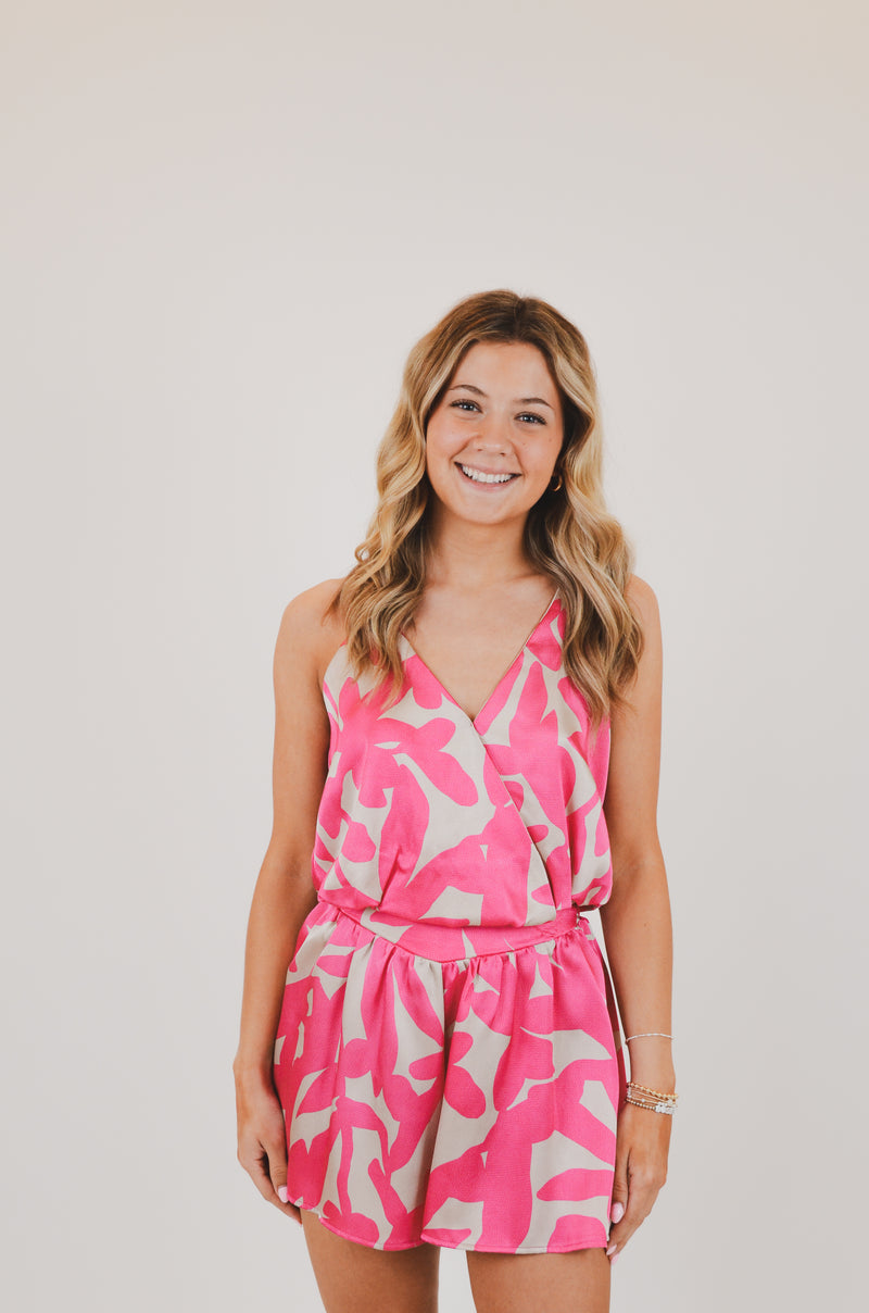 Fuchsia Paloma Satin Set
