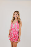 Fuchsia Paloma Satin Set