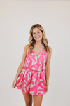 Fuchsia Paloma Satin Set