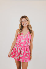 Fuchsia Paloma Satin Set