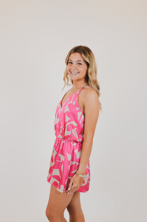 Fuchsia Paloma Satin Set
