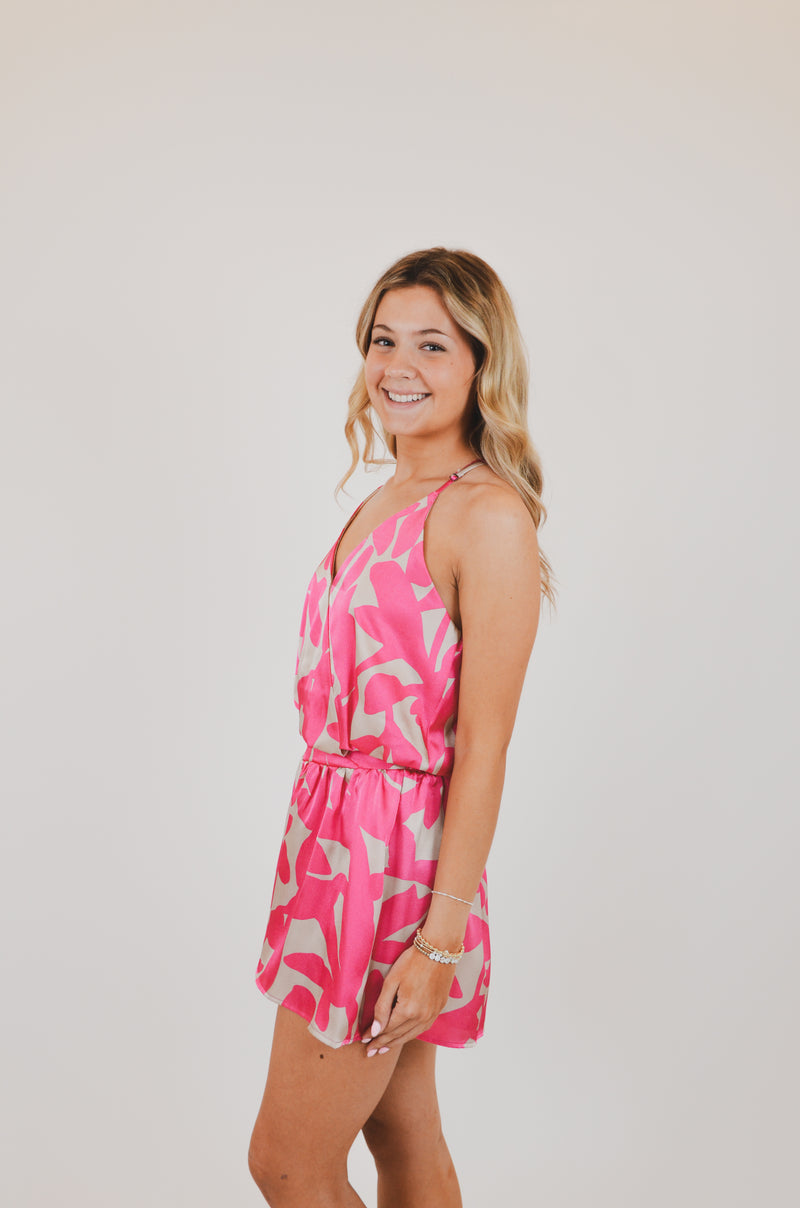 Fuchsia Paloma Satin Set