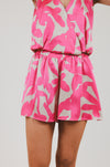 Fuchsia Paloma Satin Set