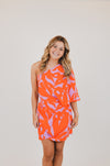 One Shoulder Bold Tropics Bodycon Dress