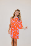 One Shoulder Bold Tropics Bodycon Dress