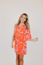 One Shoulder Bold Tropics Bodycon Dress