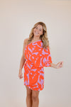 One Shoulder Bold Tropics Bodycon Dress