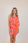 One Shoulder Bold Tropics Bodycon Dress