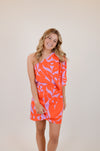 One Shoulder Bold Tropics Bodycon Dress