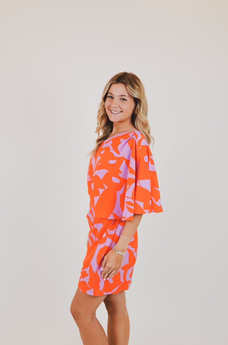 One Shoulder Bold Tropics Bodycon Dress